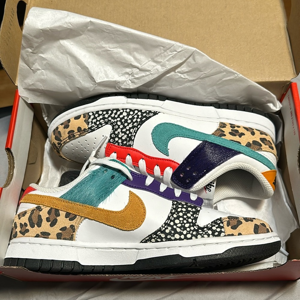 Nike Dunk Low SE Safari Mix Multicolor DN3866-100 Women's Sz. 7